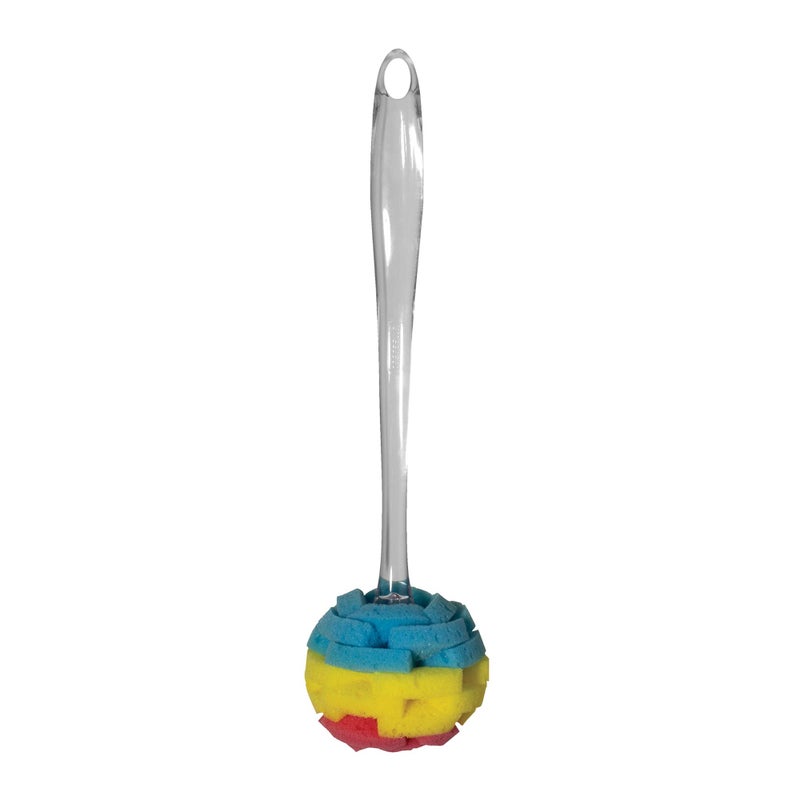 Casabella, Plum/Lime/Orange Multicolor Clear Sponge Brush, 1 EA - Image 1